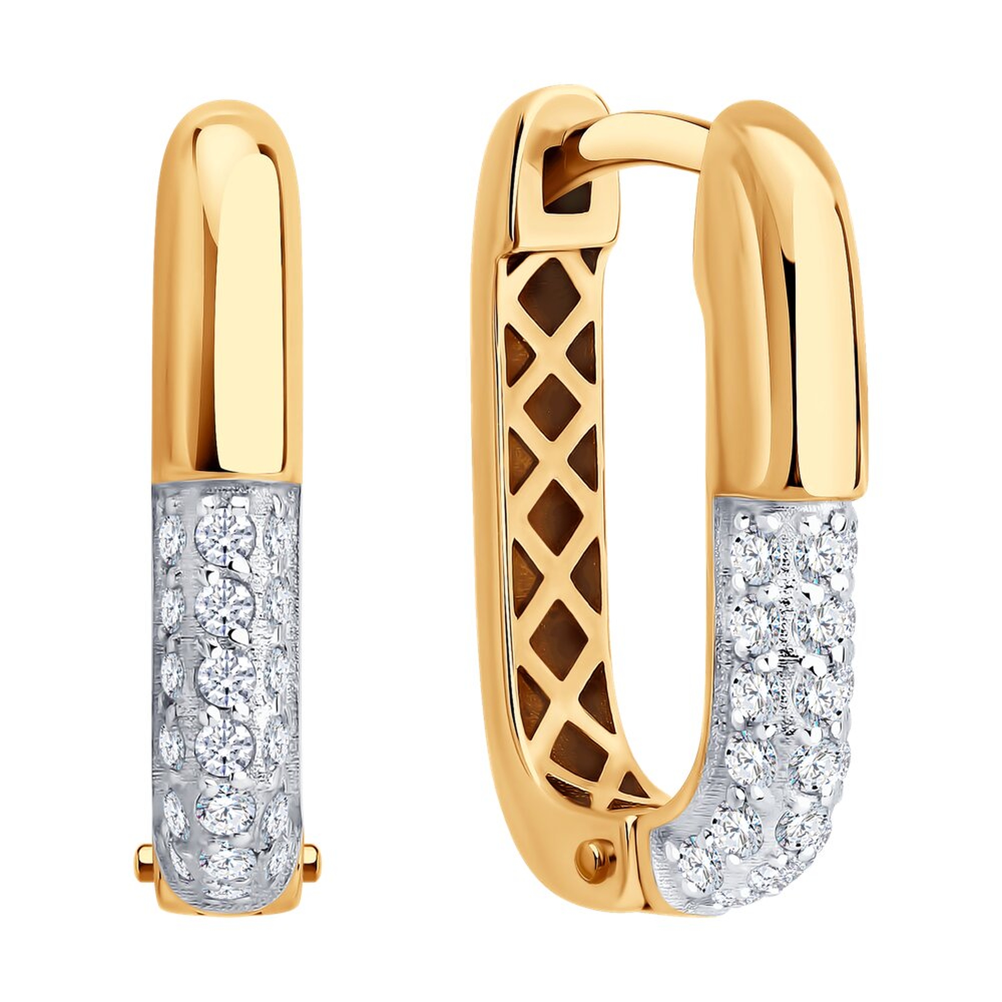 Золотые серьги SOKOLOV 51-120-02981-1 с фианитом