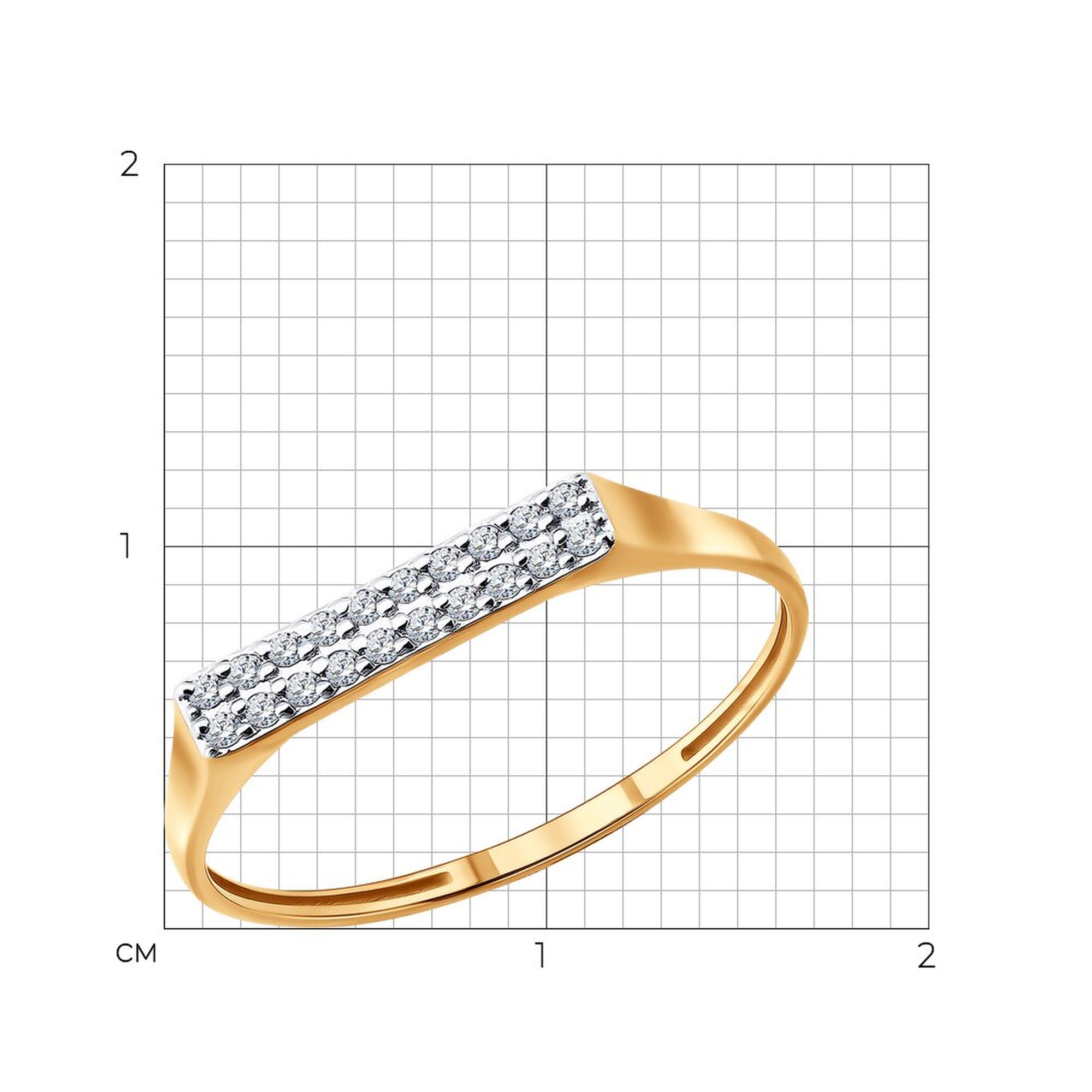 Золотое кольцо SOKOLOV 51-210-01071-1 с бриллиантом