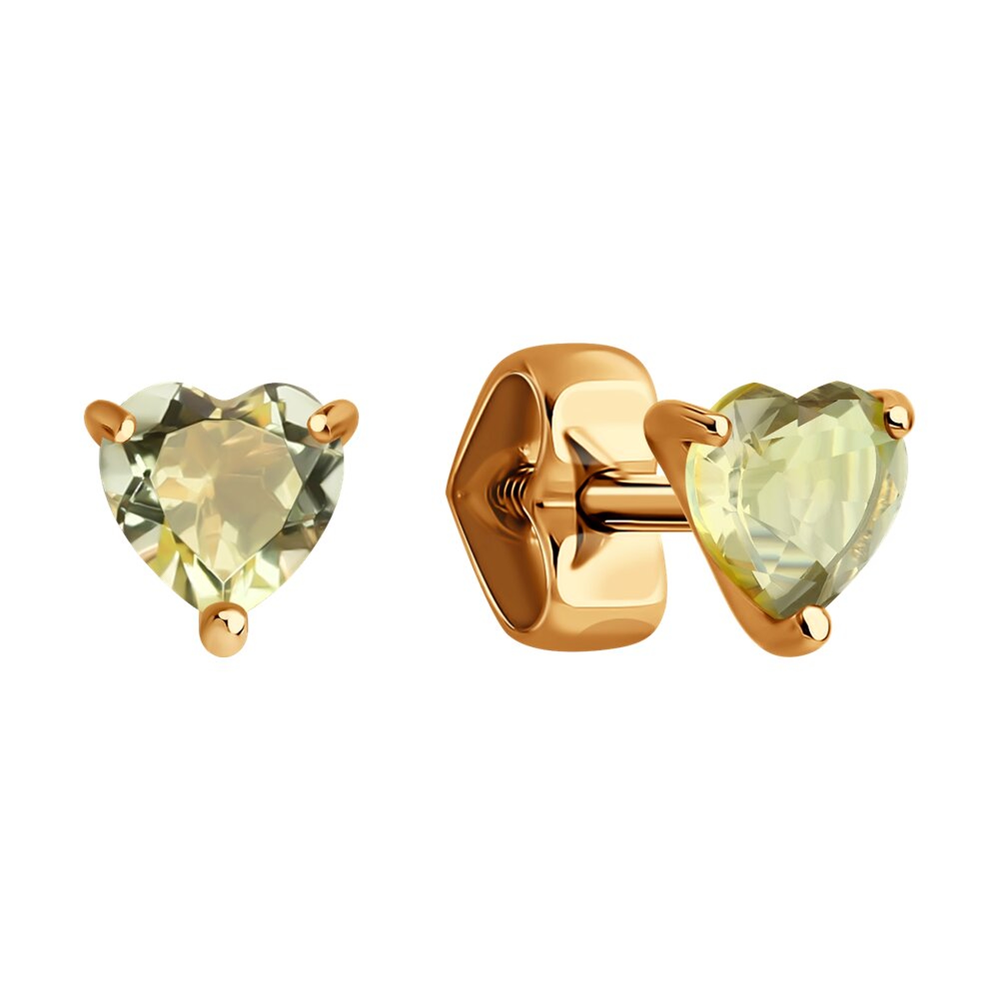 Золотые серьги SOKOLOV 729297 с кварцем