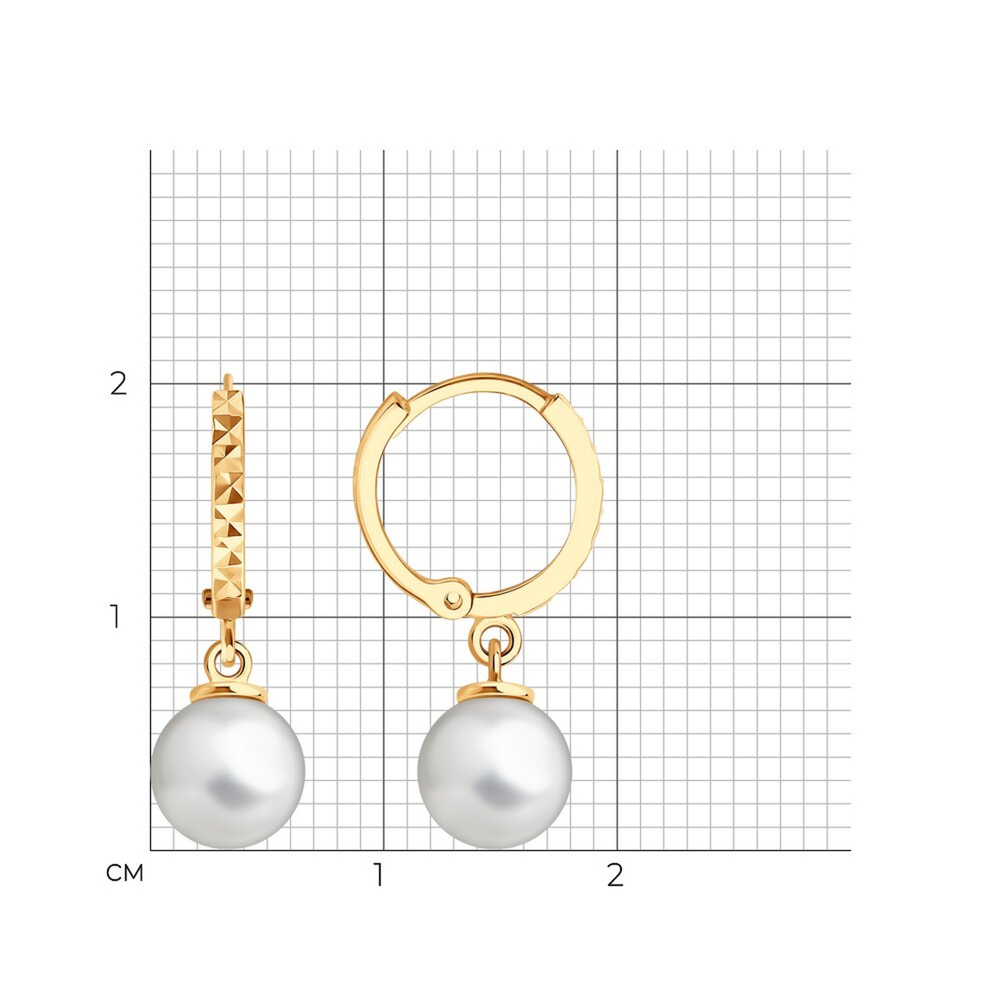 Золотые серьги SOKOLOV 792486 с жемчугом