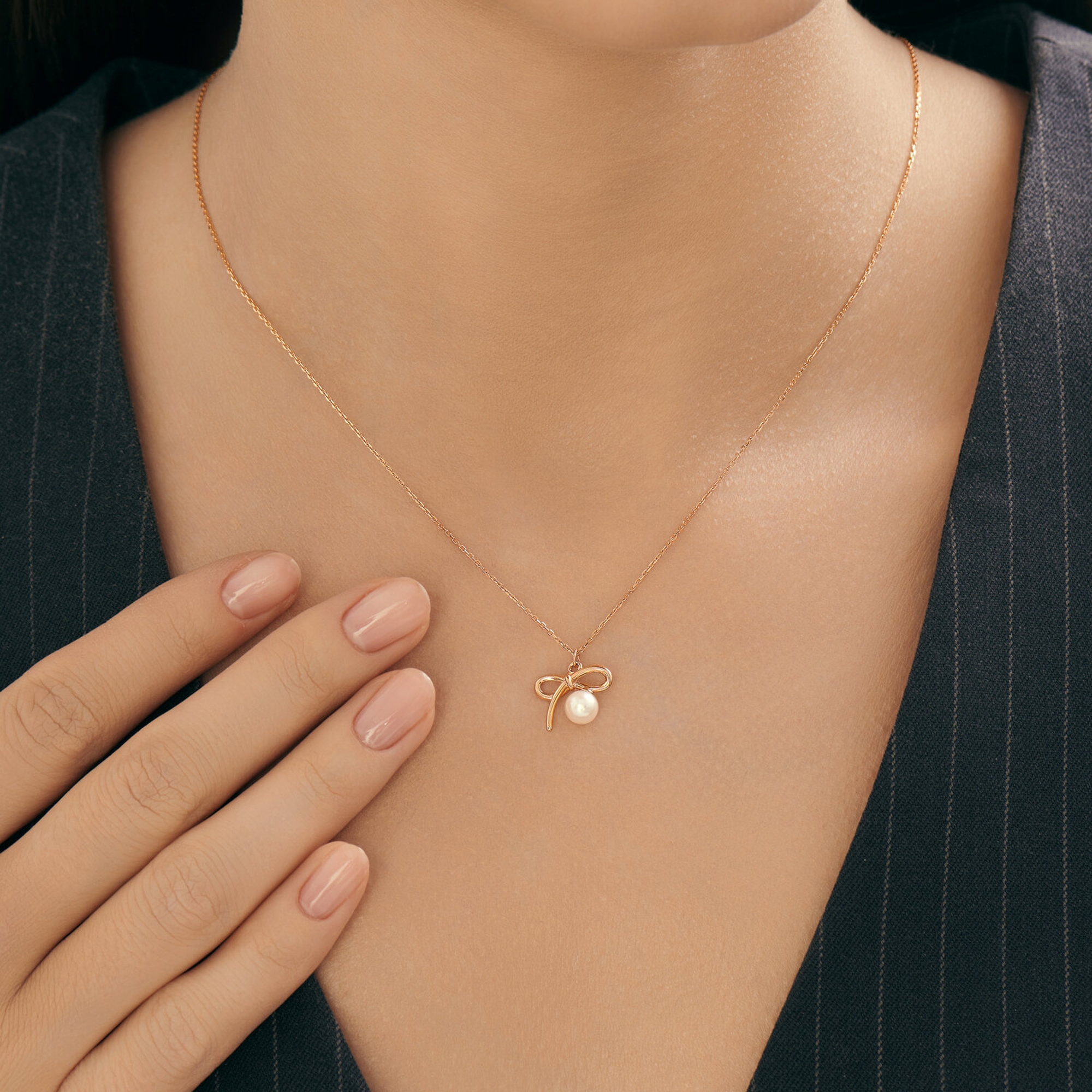 Золотое колье SOKOLOV 797104 с жемчугом