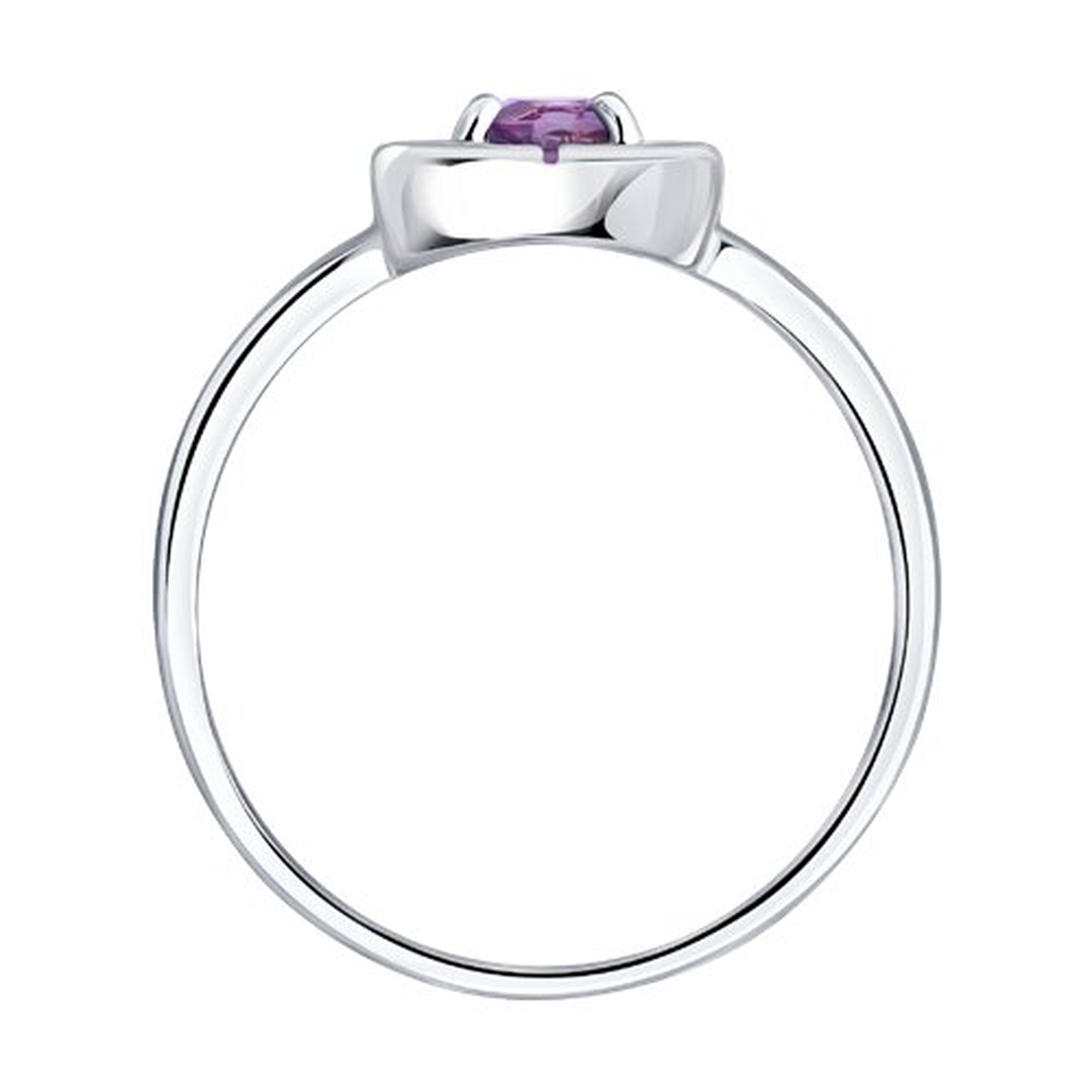 Серебряное кольцо SOKOLOV 92014841 с аметистом