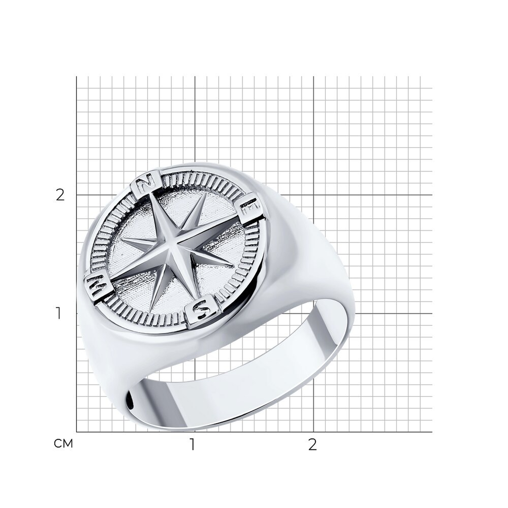 Серебряное кольцо Diamant 94-112-02630-1