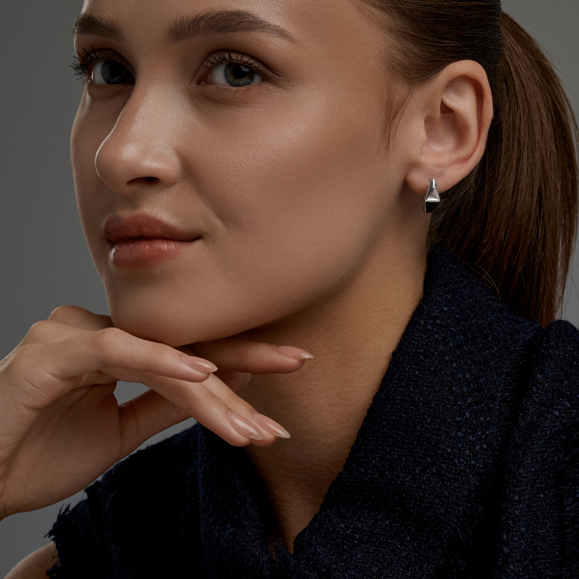 Серебряные серьги Diamant 94-120-00251-1 с фианитом