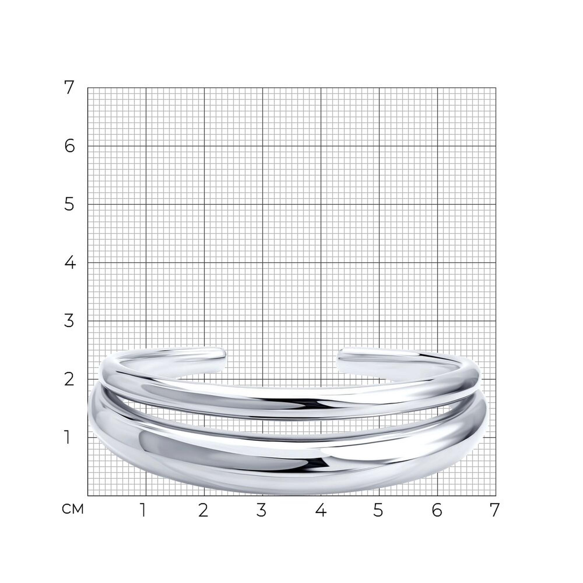 Серебряный браслет SOKOLOV 94051586