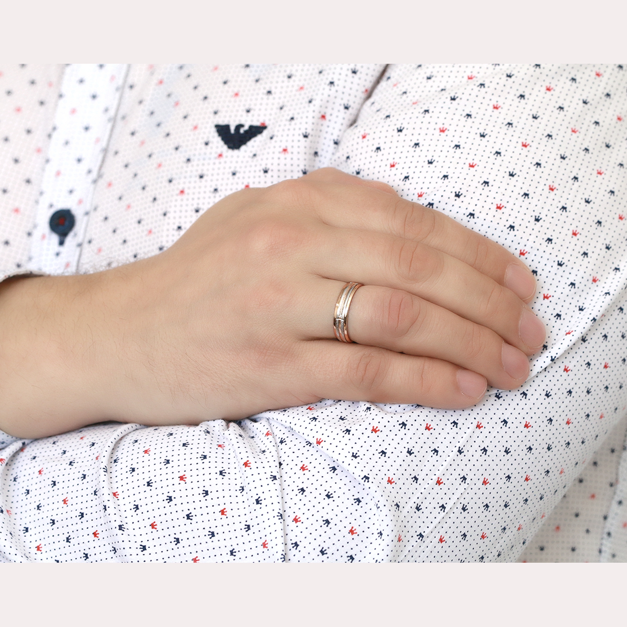 Золотое обручальное кольцо 5 мм Александра кт046сбк