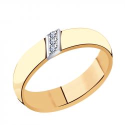 Золотое кольцо Русь Золотая БПК01-0782 с бриллиантом: Золото 585° пробы —купить в ювелирном интернет-магазине Diamant