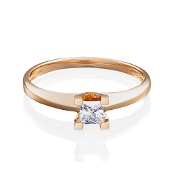 Золотое кольцо Platina 01-4978-00-101-1110-30 с бриллиантом 01-4978-00-101-1110-30 фото