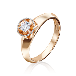 Золотое кольцо Platina 01-5126-00-101-1110-30 с бриллиантом 01-5126-00-101-1110-30 фото