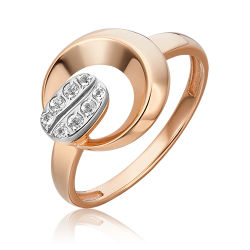 Кольцо из комбинированного золота Platina 01-5565-00-201-1111 с топазом 01-5565-00-201-1111 фото