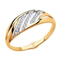 Золотое кольцо SOKOLOV 018113 с фианитом 018113 фото