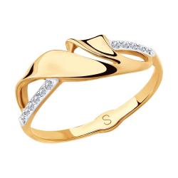 Золотое кольцо SOKOLOV 018118 с фианитом 018118 фото
