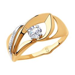 Золотое кольцо SOKOLOV 018172 с фианитом 018172 фото
