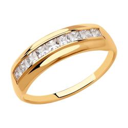 Золотое кольцо SOKOLOV 018428 с фианитом 018428 фото