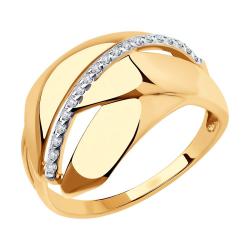 Золотое кольцо SOKOLOV 018508 с фианитом 018508 фото