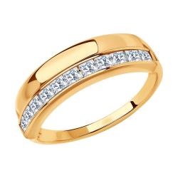 Золотое кольцо SOKOLOV 018567 с фианитом 018567 фото