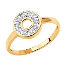 Золотое кольцо SOKOLOV 018779 с фианитом 018779 фото