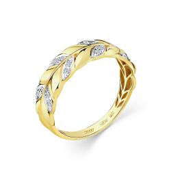 Кольцо из лимонного золота Мастер Бриллиант 06M1-308787-00-00 с бриллиантом 06M1-308787-00-00 фото