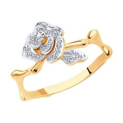 Золотое кольцо SOKOLOV 1011277 с бриллиантом 1011277 фото
