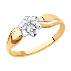Золотое кольцо SOKOLOV 1011406 с бриллиантом 1011406 фото