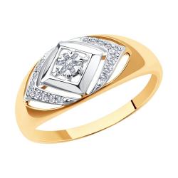 Золотое кольцо SOKOLOV 1011479 с бриллиантом 1011479 фото