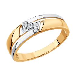 Золотое кольцо SOKOLOV 1011527 с бриллиантом 1011527 фото