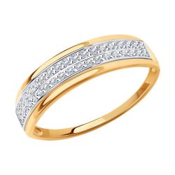 Золотое кольцо SOKOLOV 1011548 с бриллиантом 1011548 фото