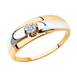 Золотое кольцо SOKOLOV 1011551 с бриллиантом 1011551 фото