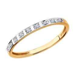 Золотое кольцо SOKOLOV 1011552 с бриллиантом 1011552 фото