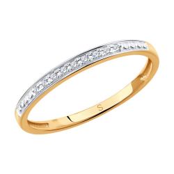 Золотое помолвочное кольцо SOKOLOV с бриллиантом 1011806 1011806 фото