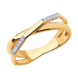 Золотое кольцо SOKOLOV 1011865 с бриллиантом 1011865 фото