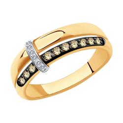 Золотое кольцо SOKOLOV 1012012 с бриллиантом 1012012 фото