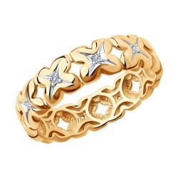 Золотое кольцо SOKOLOV 1012116 с бриллиантом 1012116 фото