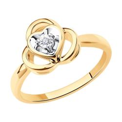 Золотое кольцо SOKOLOV 1012176 с бриллиантом 1012176 фото