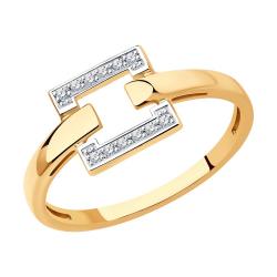 Золотое кольцо SOKOLOV 1012265 с бриллиантом 1012265 фото