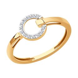Золотое кольцо SOKOLOV 1012319 с бриллиантом 1012319 фото