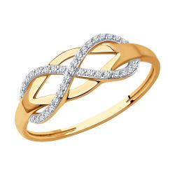 Золотое кольцо SOKOLOV 1012344 с бриллиантом 1012344 фото