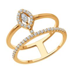 Золотое кольцо SOKOLOV 1012544 с бриллиантом 1012544 фото