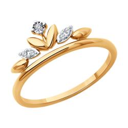 Золотое кольцо SOKOLOV 1012656 с бриллиантом 1012656 фото