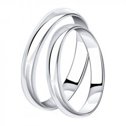 Обручальное кольцо из белого золота 4 мм SOKOLOV 110062 110062 фото