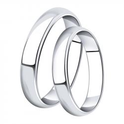 Обручальное кольцо из белого золота 3 мм SOKOLOV 110063 110063 фото