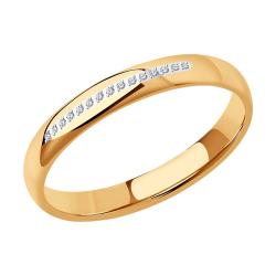 Золотое кольцо SOKOLOV 110148 с фианитом 110148 фото