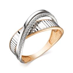 Золотое кольцо АЛЬКОР 14271-100 с бриллиантом 14271-100 фото