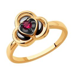 Золотое кольцо SOKOLOV 4010650 с рубином 4010650 фото