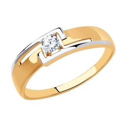 Золотое кольцо Diamant 51-110-00892-1 с фианитом 51-110-00892-1 фото