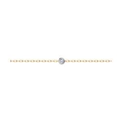 Золотой браслет Diamant 51-150-01941-1 с фианитом 51-150-01941-1 фото