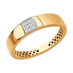 Золотое кольцо Diamant 51-210-01461-1 с бриллиантом 51-210-01461-1 фото