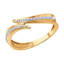 Золотое кольцо Diamant 51-210-01900-1 с бриллиантом 51-210-01900-1 фото
