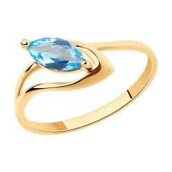 Золотое кольцо Diamant 51-310-00974-1 с топазом 51-310-00974-1 фото
