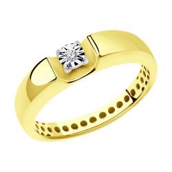 Золотое кольцо SOKOLOV 53-210-01532-1 с бриллиантом 53-210-01532-1 фото